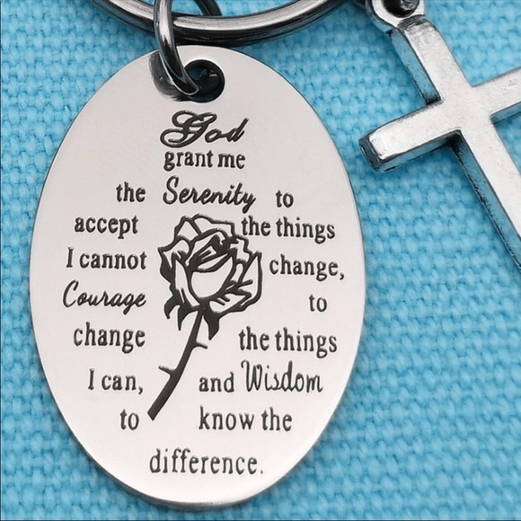 NWT Serenity Prayer Keychain - Picture 2 of 4